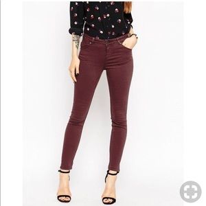 ASOS Skinny Jeans Oxblood